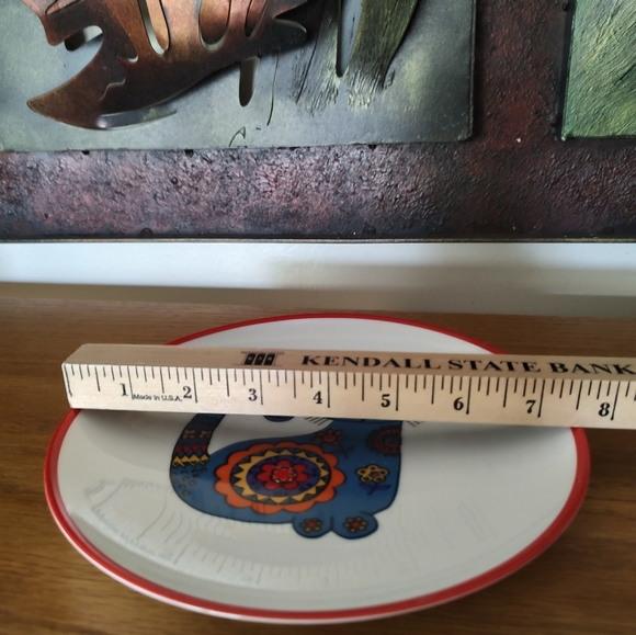 Vintage salad/desert porcelain plate Cat from Germany A. Kaiser company. - Picture 4 of 4